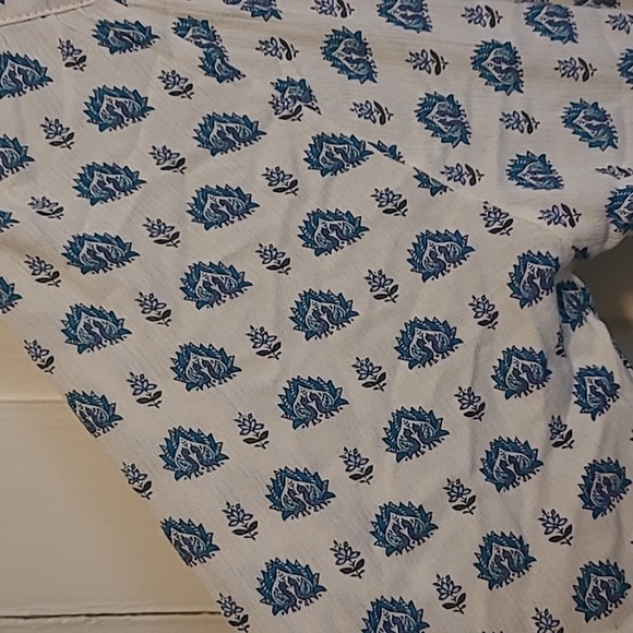 Simply Emma Blue and White Boho Tunic - Picture 5 of 8